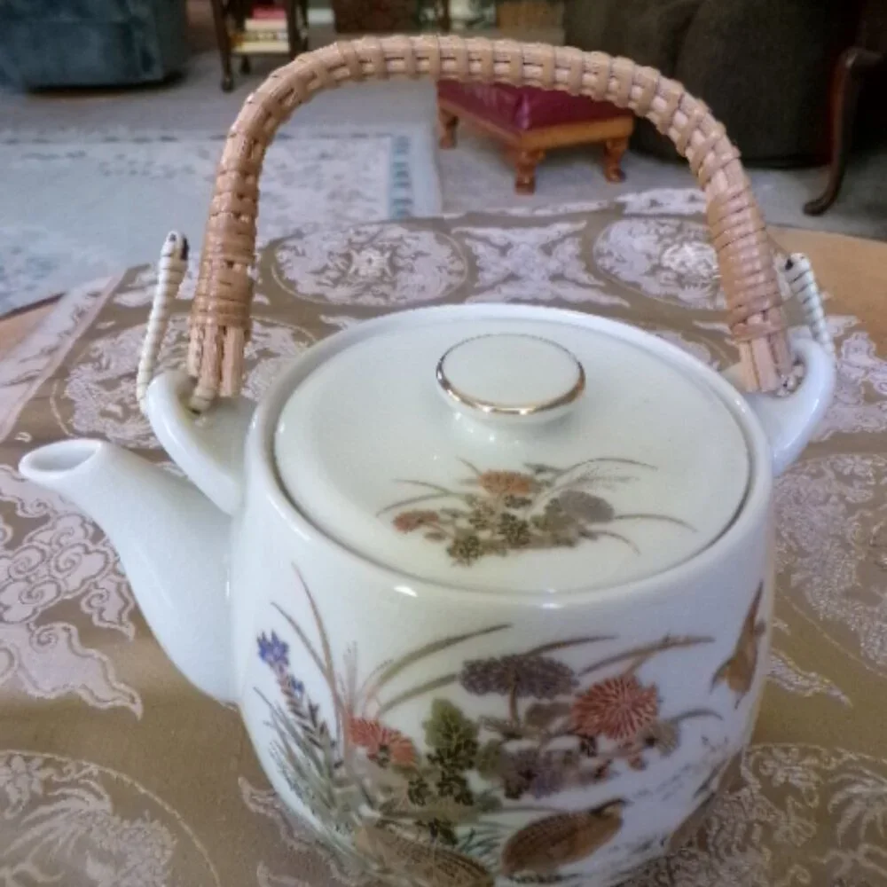 Vintage 1940s OMC Japan Tea Set | Autumn Fall Tea Set